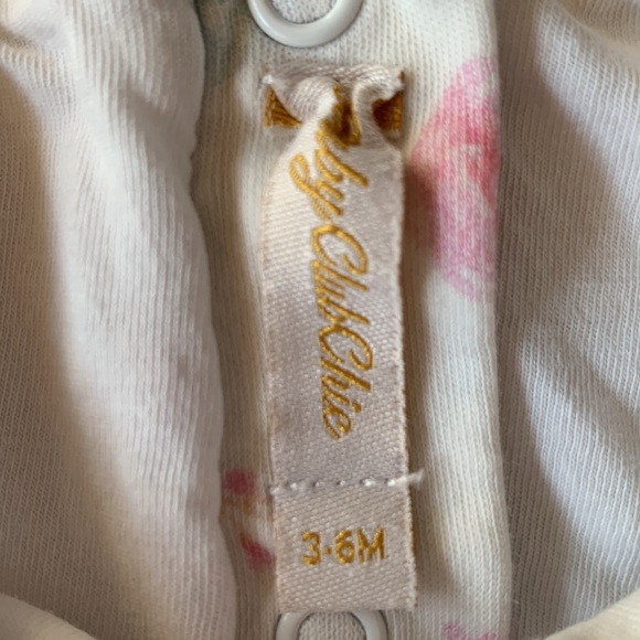 Floral Pima cotton bubble with ruffle bottom - Picture 3 of 3